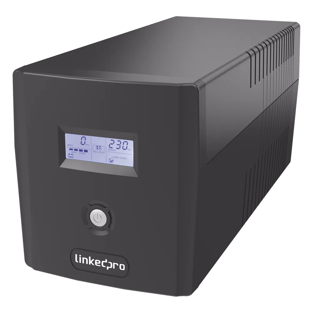 UPS 600VA/360 W Pantalla LCD / Línea Interactiva 120Vca / 6 tomas 5-15R (4 Respaldadas) / Regulación de Voltaje / Protección RJ45