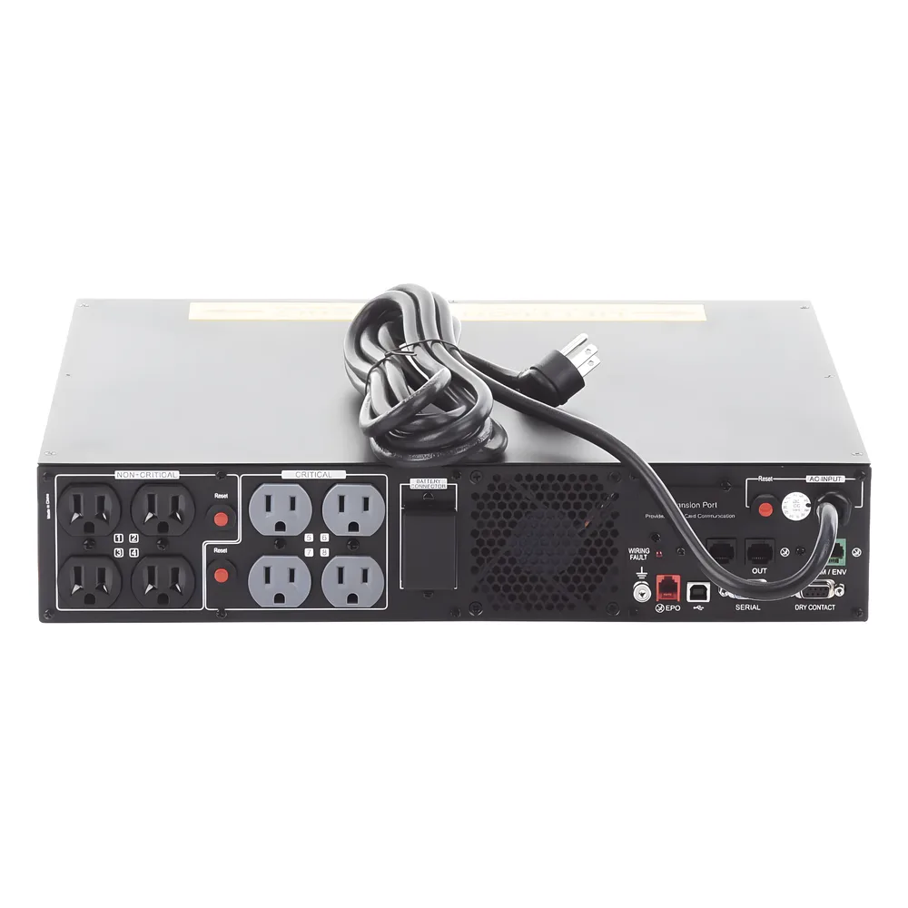 UPS de 1000 VA/1000 W, Topología Línea Interactiva, Entrada 120 Vca NEMA 5-15P, Onda Senoidal Pura, Torre o Rack 2 UR, Con 8 Tomas NEMA 5-15R – vista 7