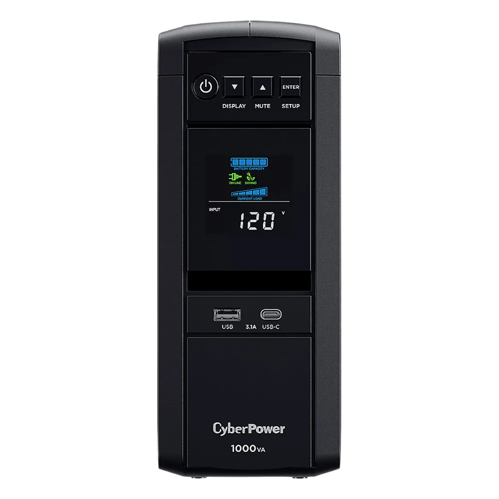 UPS de 1000 VA/600 W, Topología Línea Interactiva, Entrada 120 Vca NEMA 5-15P, Onda Senoidal Pura, Tipo Torre, Con 10 Tomas NEMA 5-15R