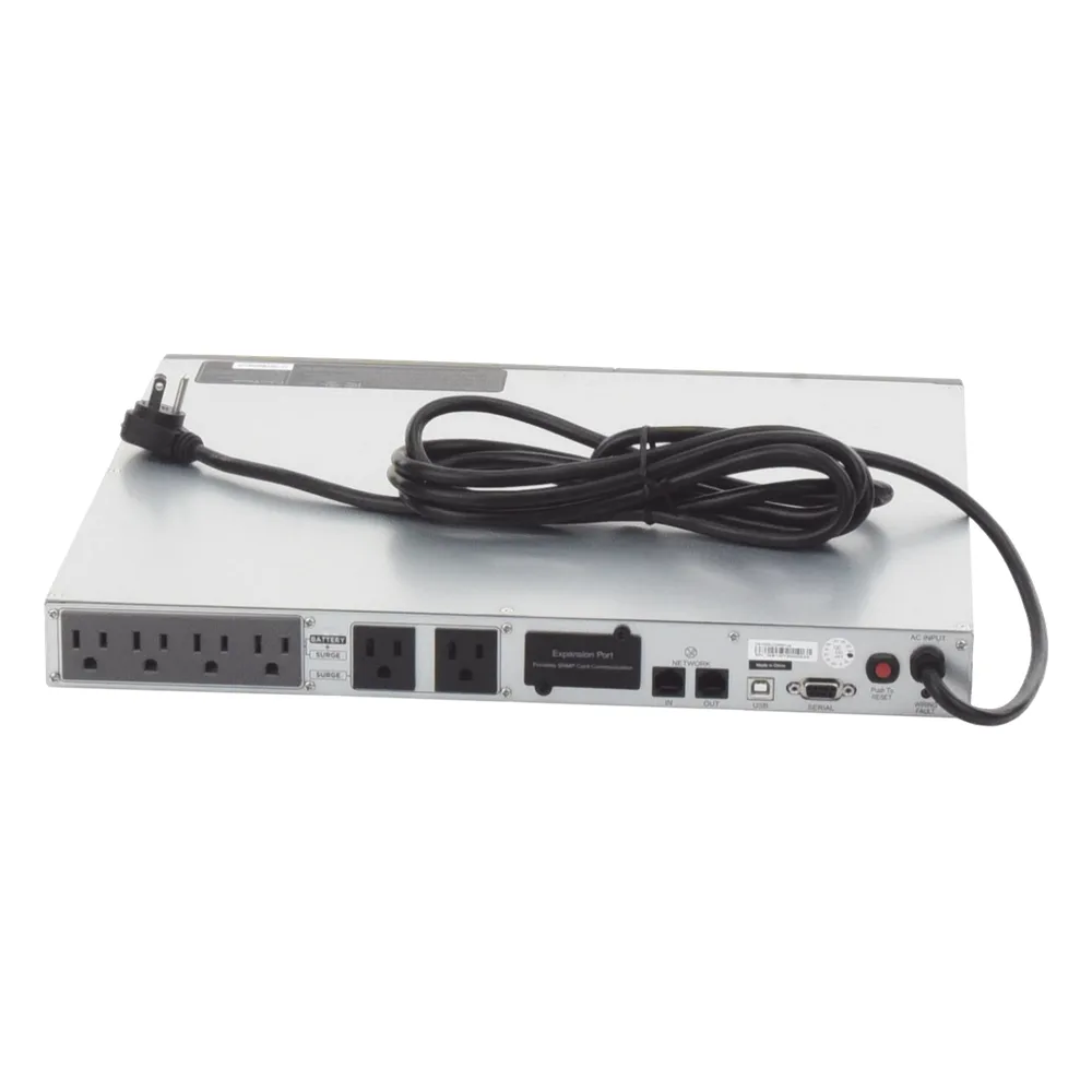 UPS de 1000 VA/600 W, Topología Línea Interactiva, Entrada 120 Vca NEMA 5-15P, Tipo Rack 1 UR, Con 6 Tomas NEMA 5-15R – vista 5