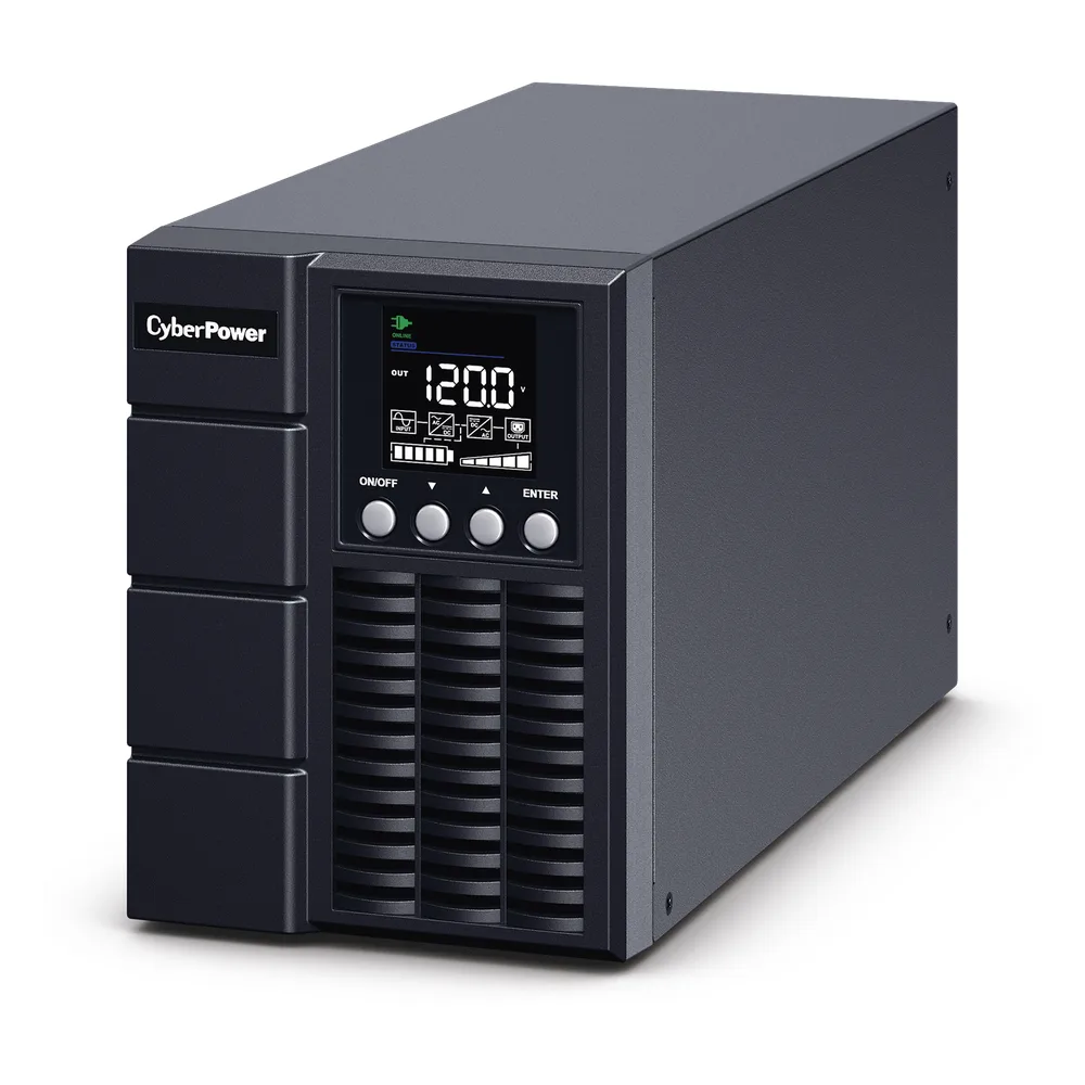 UPS de 1000 VA/900 W, Online Doble Conversión, Entrada 120 Vca NEMA 5-15P, Onda Senoidal Pura, Tipo Torre, Con 4 Tomas NEMA 5-15R