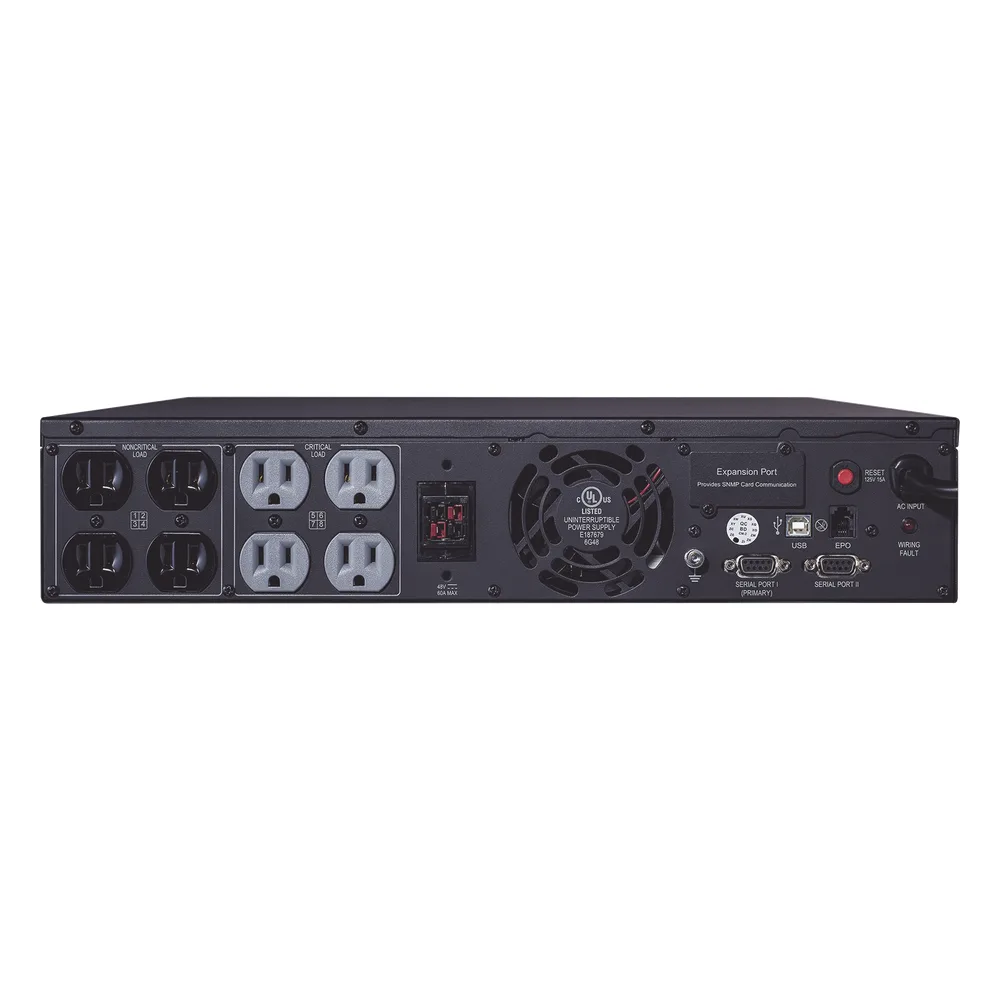 UPS de 1000 VA/900 W Topología Línea Interactiva, Entrada 120 Vca NEMA 5-15P, Onda Senoidal Pura, Torre o Rack 2 UR, Con 8 Tomas NEMA 5-15R – vista 2