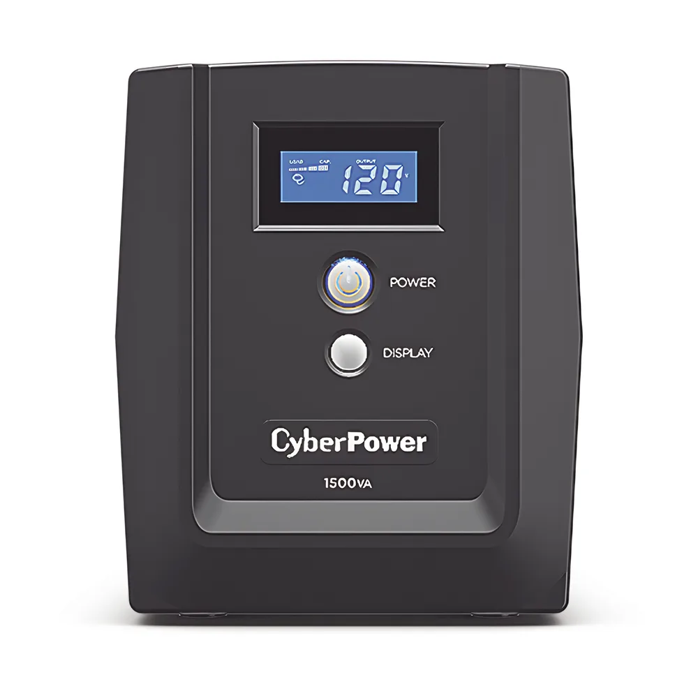 UPS de 1500 VA/900 W, Topología Línea Interactiva, Entrada 120 Vca NEMA 5-15P, y 8 Salidas NEMA 5-15R, Con Regulador de Voltaje (AVR) – vista 2