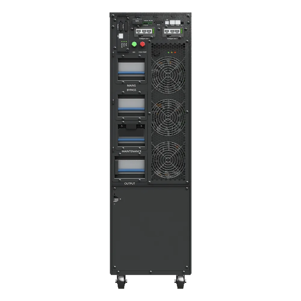 UPS de 15000 VA/10000 W, Online Doble Conversión, 3F 200 - 240 Vac de Entrada, 3F 200 - 240 Vac de Salida, Terminal Hardwired, Onda Senoidal Pura, Torre o Rack de 6 UR, Con 3 Tomas NEMA L6-30R – vista 2