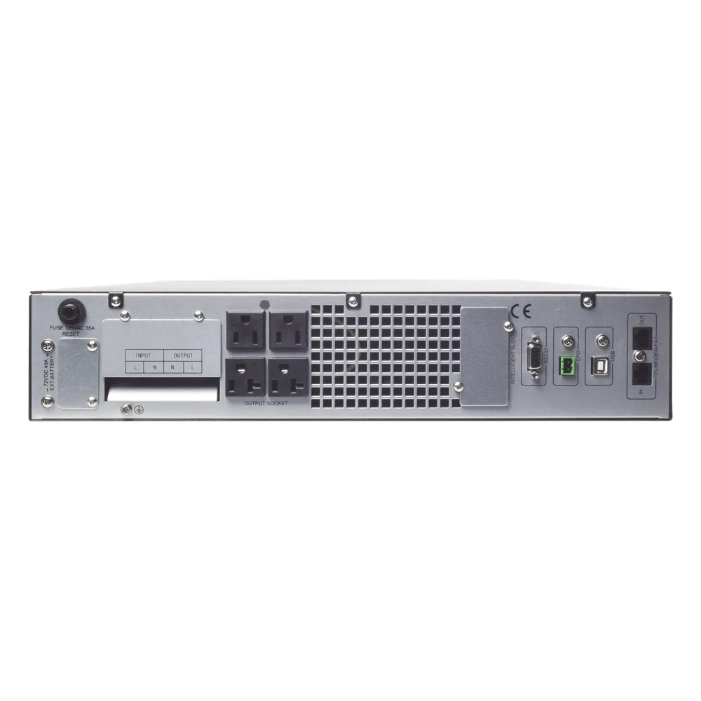UPS de 3000VA/2700W / Topología On-Line Doble Conversión con Baterías Internas / Entrada y Salida de 120 Vca / Clavija de Entrada NEMA L5-30P / Pantalla LCD Configurable / Formato Rack/Torre – vista 4