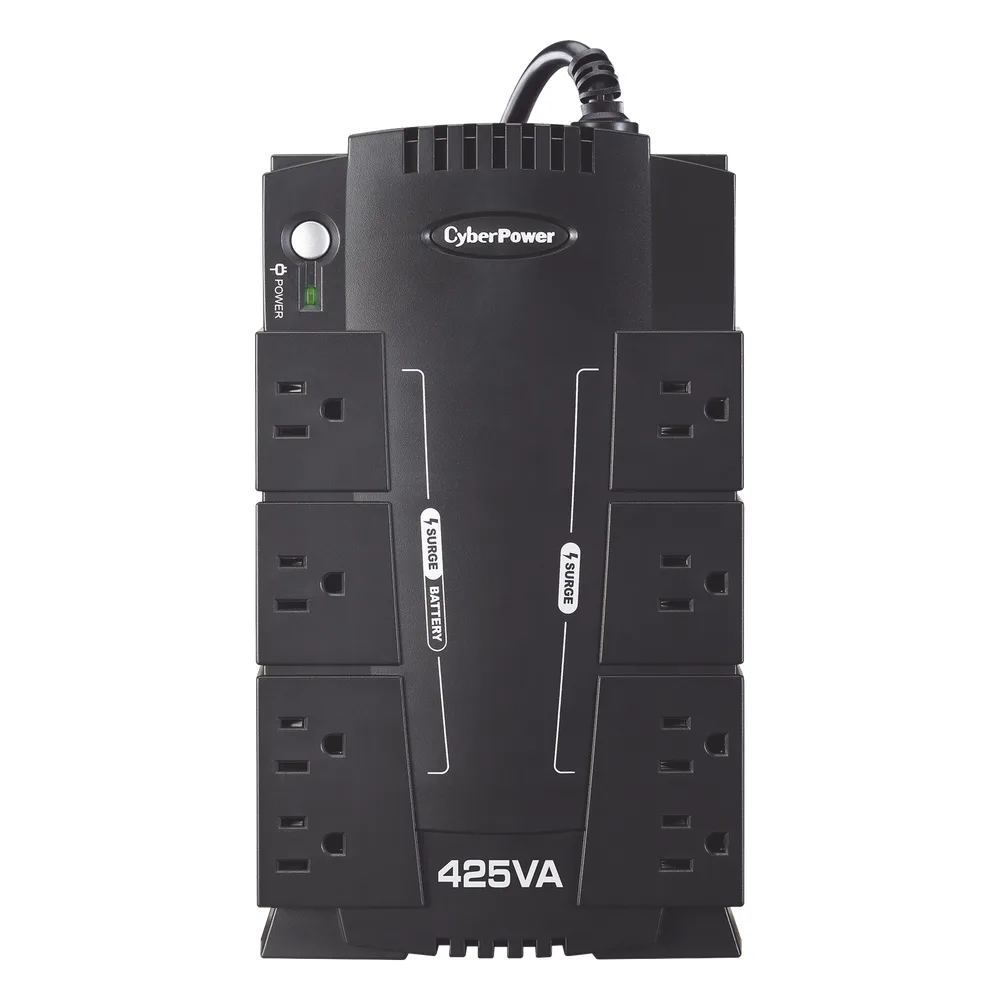 UPS de 425 VA/255 W, Topología Standby, Entrada 120 Vca NEMA 5-15P, Tipo Gabinete Compacto, Con 8 Tomas NEMA 5-15R – vista 2