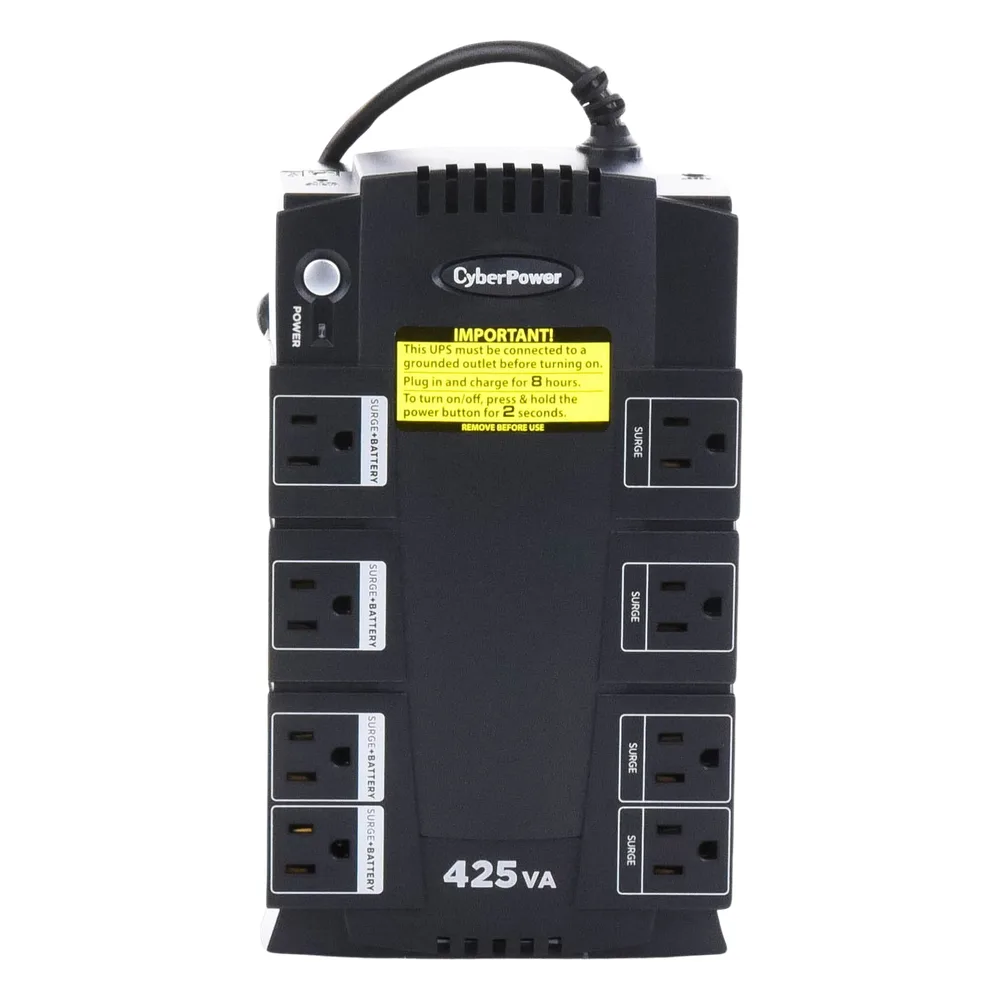 UPS de 425 VA/255 W, Topología Standby, Entrada 120 Vca NEMA 5-15P, Tipo Gabinete Compacto, Con 8 Tomas NEMA 5-15R – vista 5