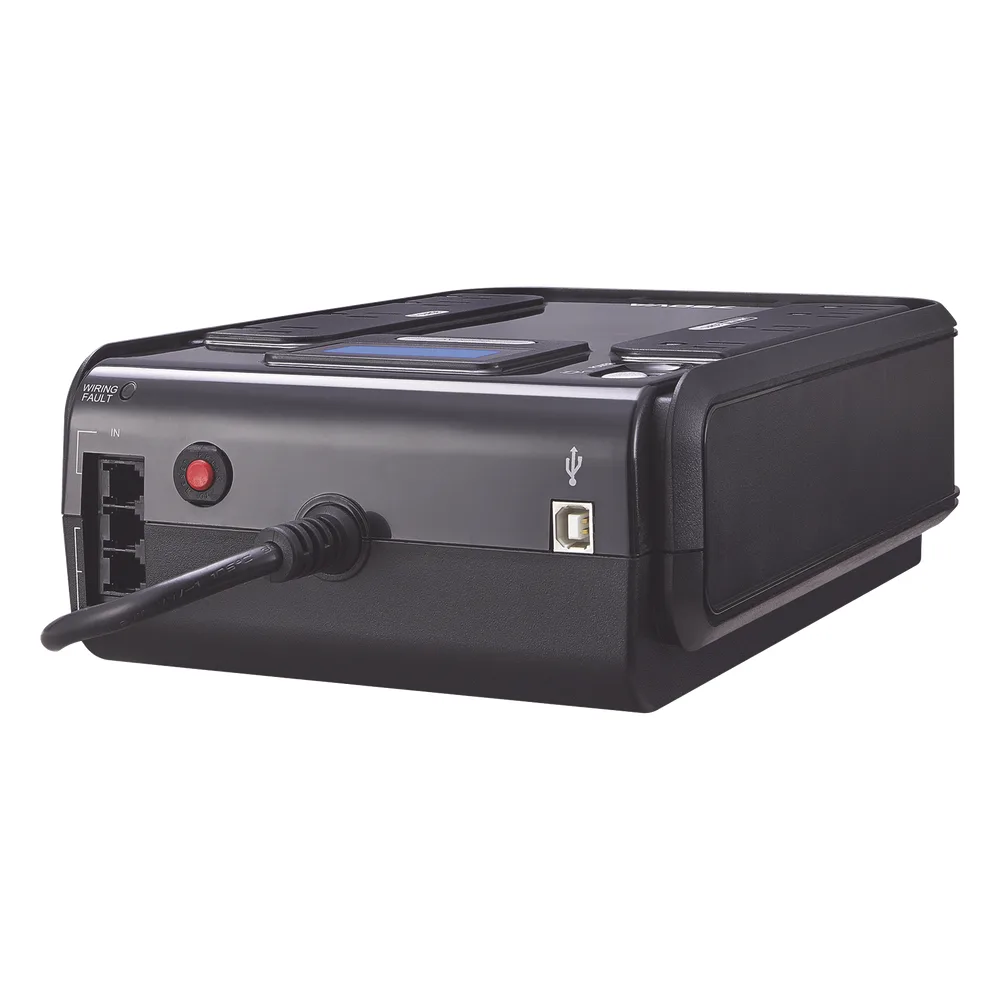 UPS de 750 VA/420 W, Topología Standby, Entrada 120 Vca NEMA 5-15P, Tipo Gabinete Compacto, Con 8 Tomas NEMA 5-15R – vista 3
