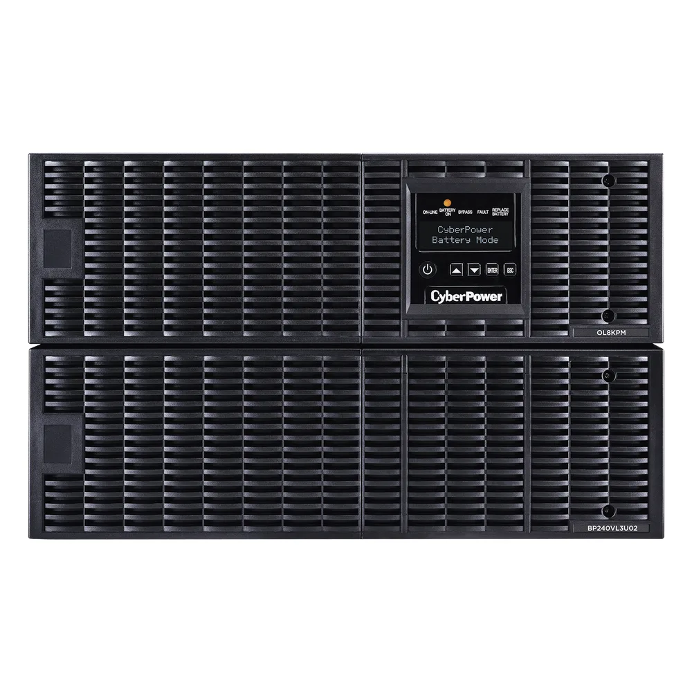 UPS de 8000 VA/ 8000 W, Online Doble Conversión, 200 - 240 Vac de Salida, Terminal Hardwired, Onda Senoidal Pura, Torre o Rack de 6 UR, Con 3 Tomas NEMA L6-30R