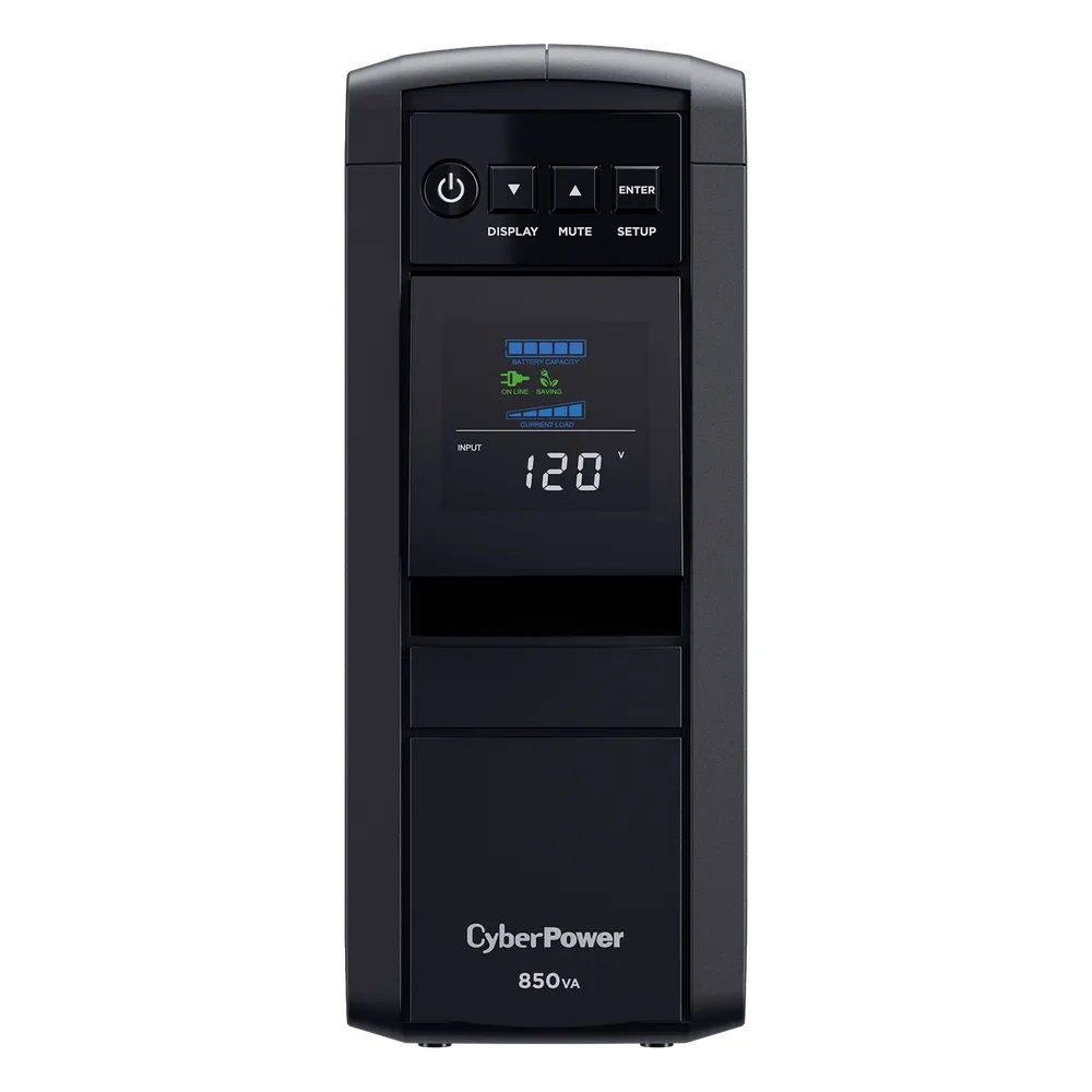UPS de 850 VA/510 W, Topología Línea Interactiva, Entrada 120 Vca NEMA 5-15P, Onda Senoidal Pura, Tipo Torre, Con 10 Tomas NEMA 5-15R
