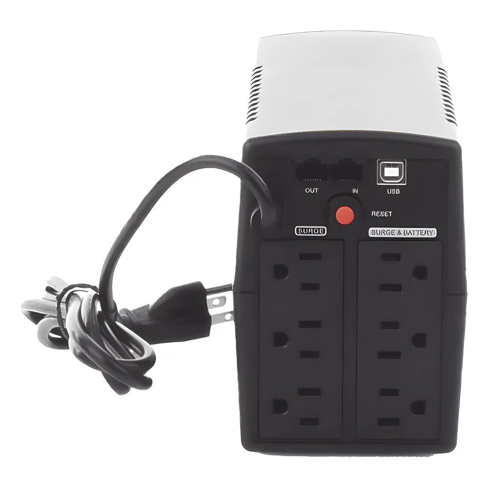 UPS de 900 VA/420 W, Topología Línea Interactiva, Entrada 120 Vca NEMA 5-15P, y 6 Salidas NEMA 5-15R, Con Regulador de Voltaje (AVR) – vista 6