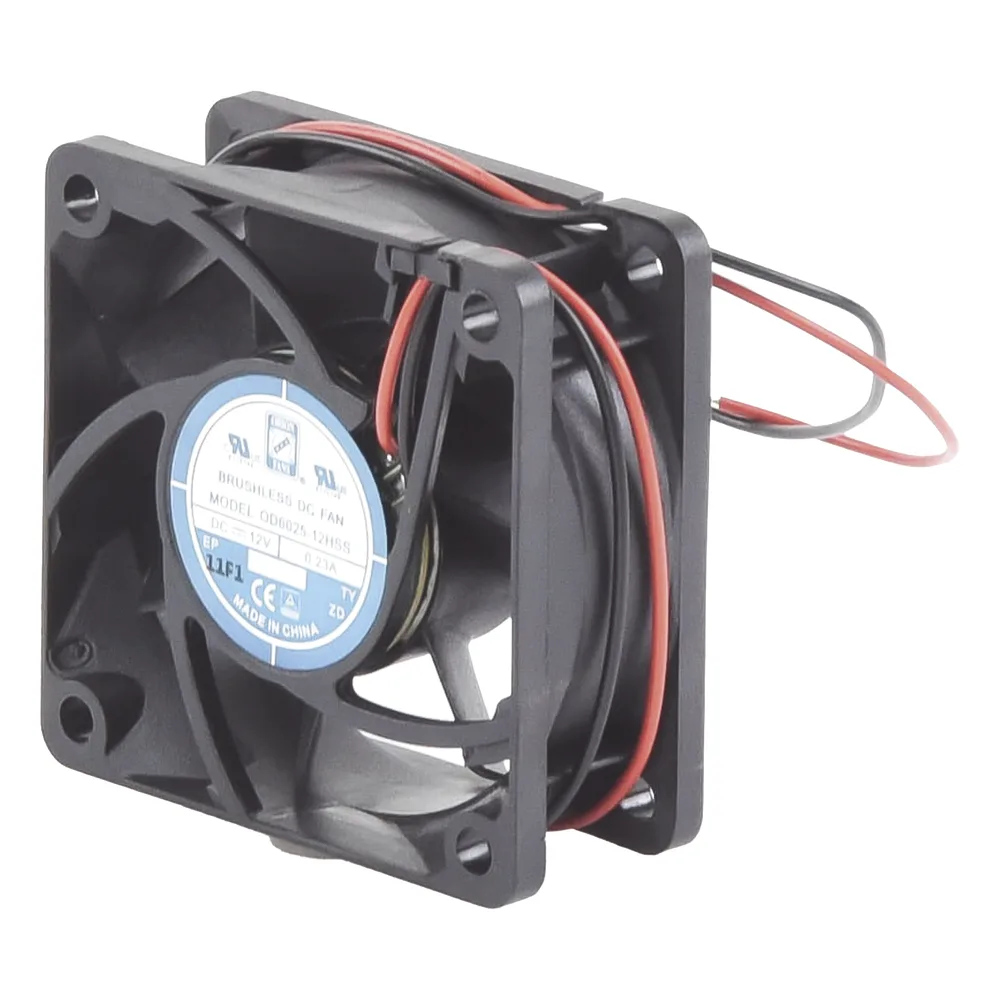 Ventilador Anticondensante Axial Cuadrado, 60x60x25 mm, 12 Vcc, 4390 RPM, 1.8 W, 0.15 A, Flujo de Aire de 25.0 CFM, Unión Sellada. – vista 3