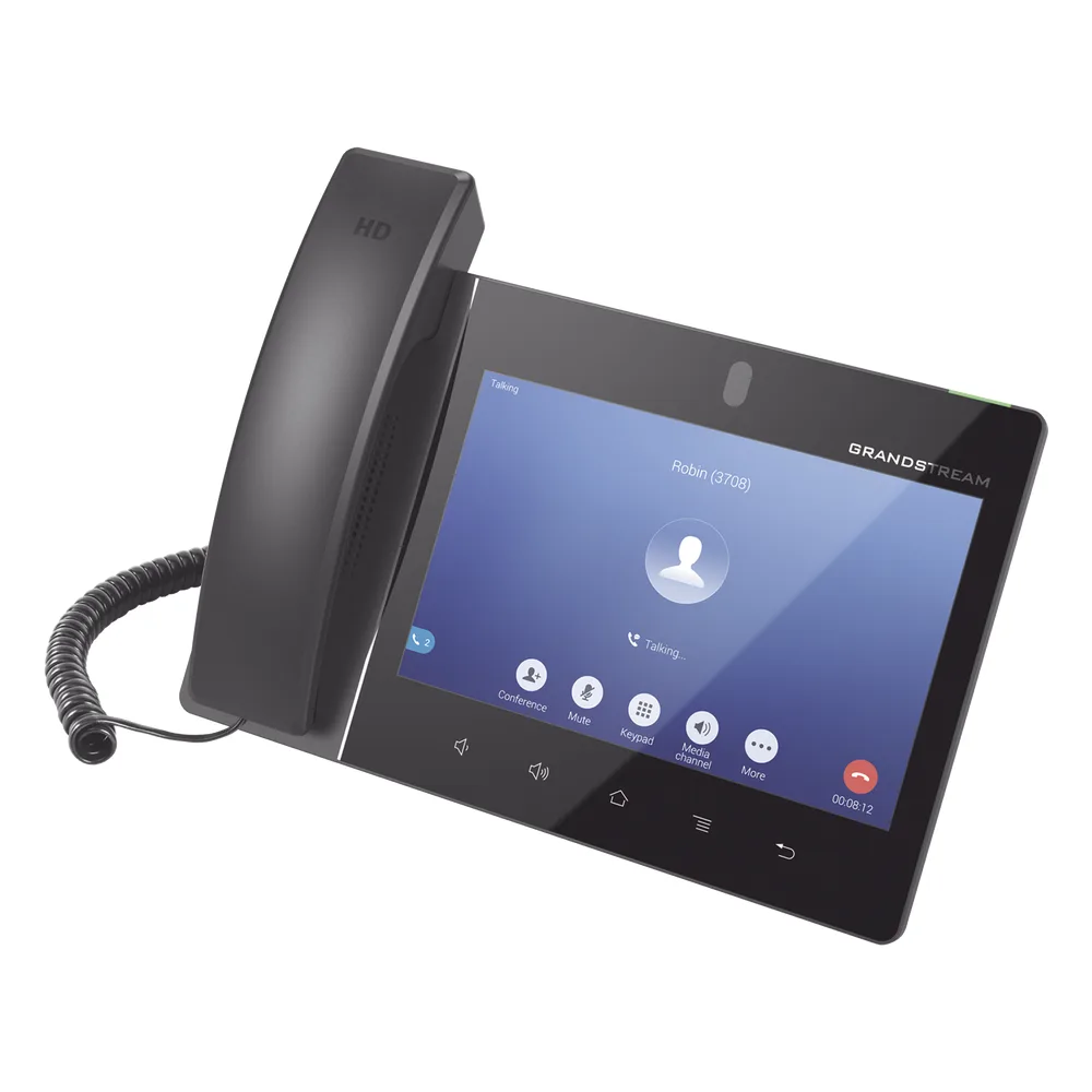 Video teléfono IP  empresarial Android con pantalla táctil (1280x800) hasta 16 líneas y 16 cuentas SIP – vista 4