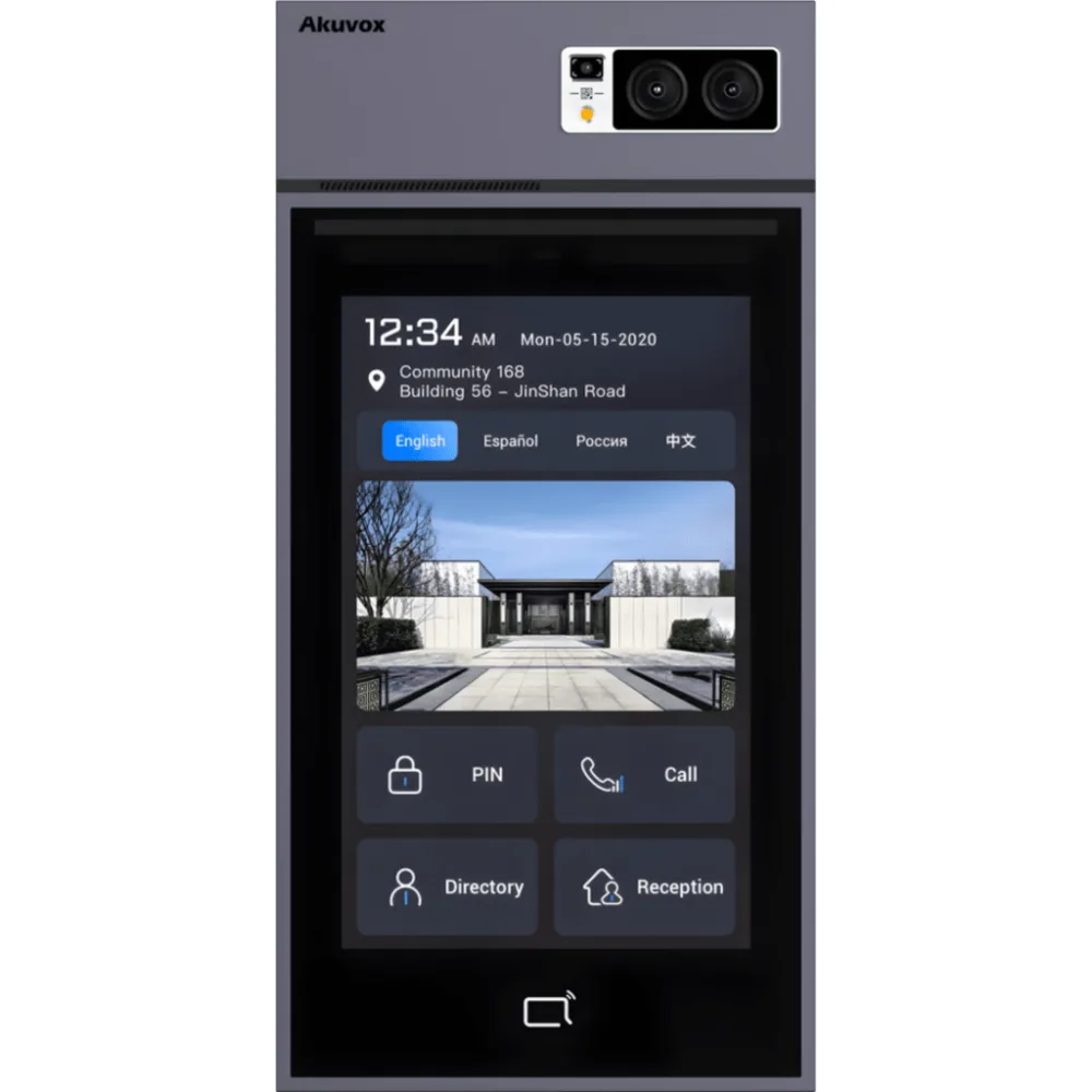 Videoportero Con Lector QR Físico / Incluye Bracket de Instalación / Pantalla 10" LCD / Cámara 5 MP / Acceso Por Rostro, Tarjeta, QR, Bluetooth, NFC, PIN / Llamada a App / Administración En La Nube