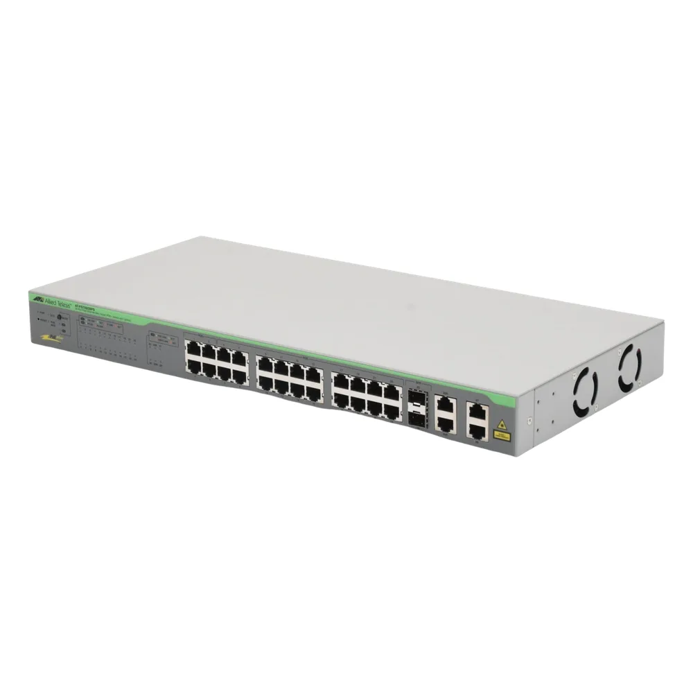 WebSmart Switch, 24 puertos PoE+ 10/100 Mbps + 2 puertos 10/100/1000 Mbps + 2 SFP Gigabit Combo, 193 W – vista 2