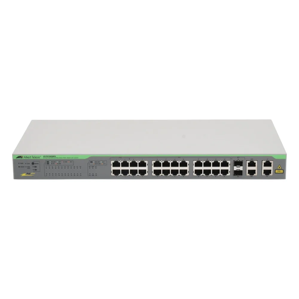 WebSmart Switch, 24 puertos PoE+ 10/100 Mbps + 2 puertos 10/100/1000 Mbps + 2 SFP Gigabit Combo, 193 W – vista 5