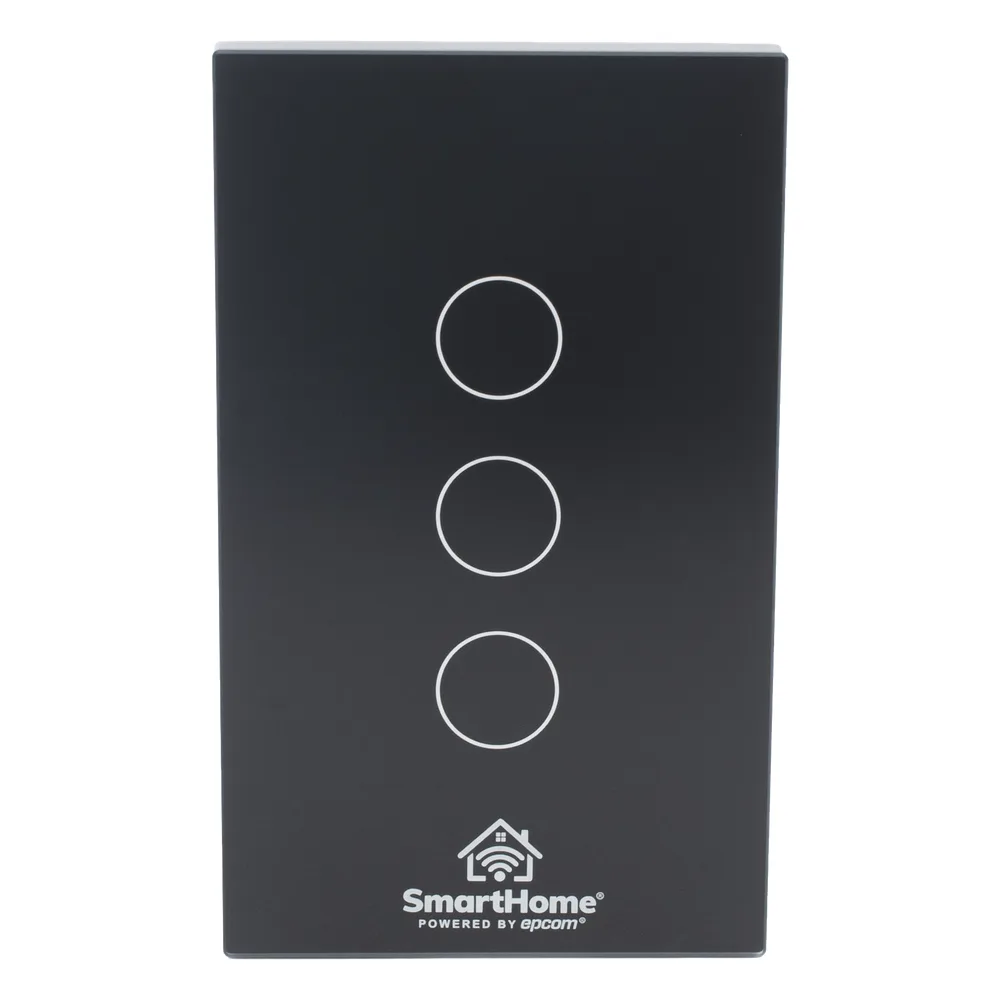 (Wifi) Apagador switch inalámbrico WIFI, control de 3 regresos de carga, 110V