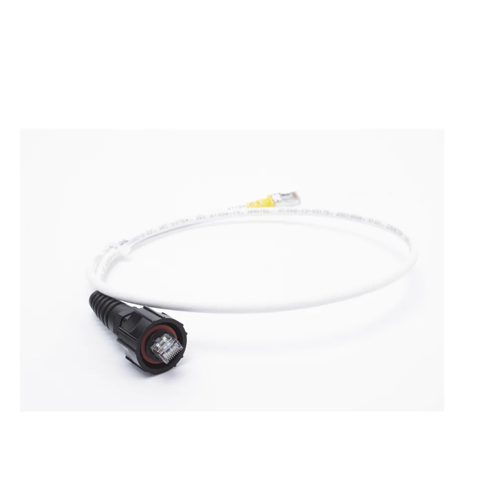 (XC6A-S10-B05) Patch Cord RJ45 Cat6A S/FTP T568A/B CM/LS0H1 Blanco Amarillo 3.05 Metros (10 Pies) – vista 2