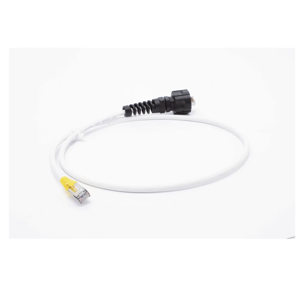 (XC6A-S10-B05) Patch Cord RJ45 Cat6A S/FTP T568A/B CM/LS0H1 Blanco Amarillo 3.05 Metros (10 Pies) – vista 3