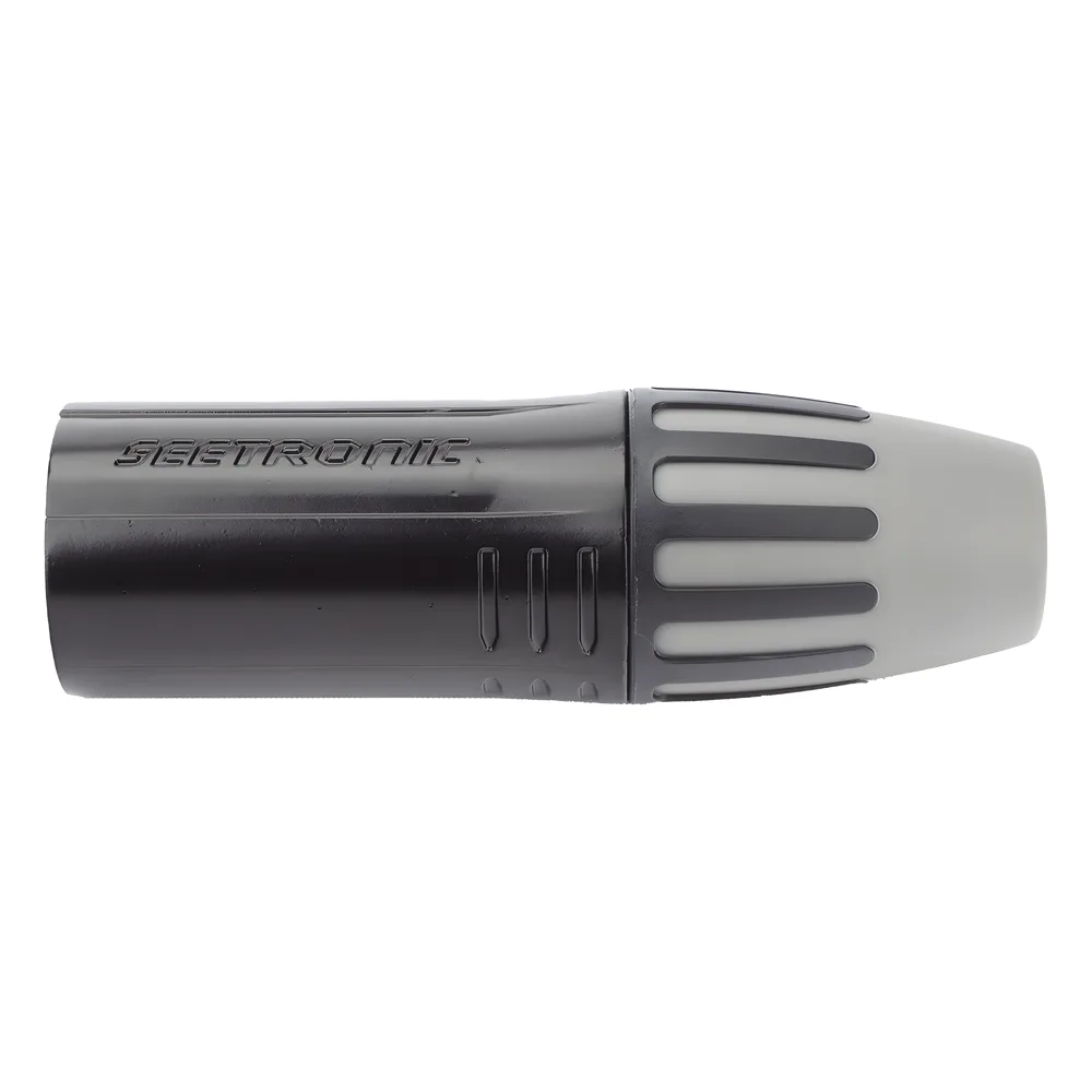 XLR conector de cable macho, carcasa enchapada en negro, contactos enchapados en plata – vista 4
