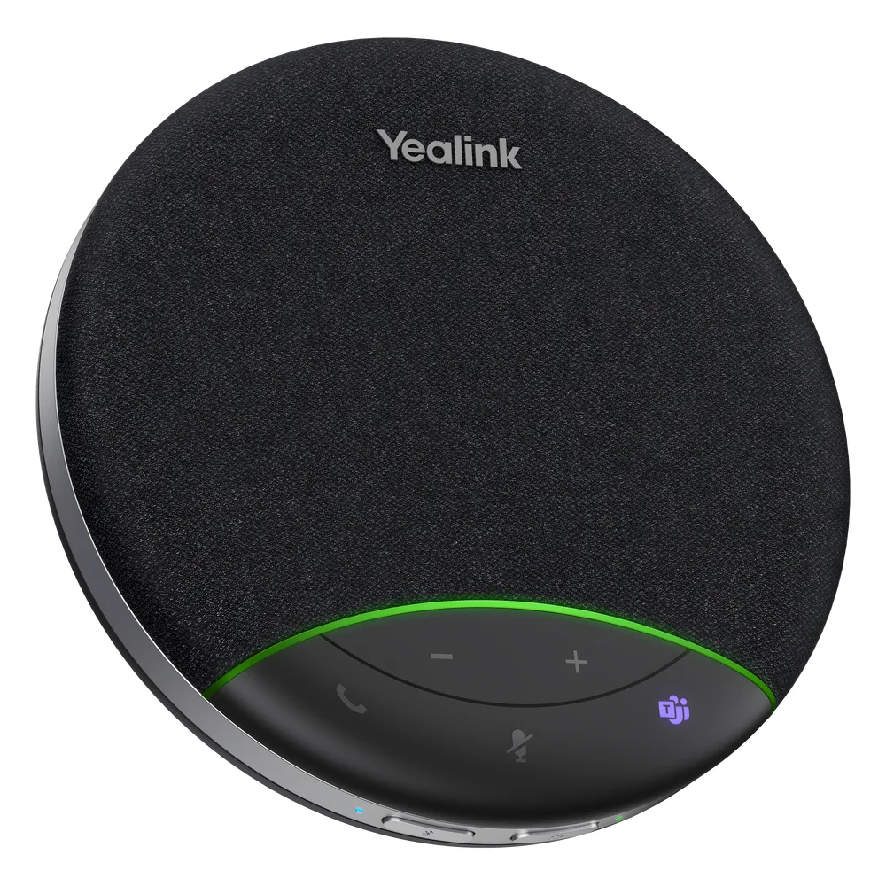 Yealink SP92, altavoz portátil con micrófono integrado, Bluetooth 5.3 con adaptador USB-C/A, alcance de captación de voz de 4 m, 20 horas de conversación, cancelación de ruido con IA. – vista 2