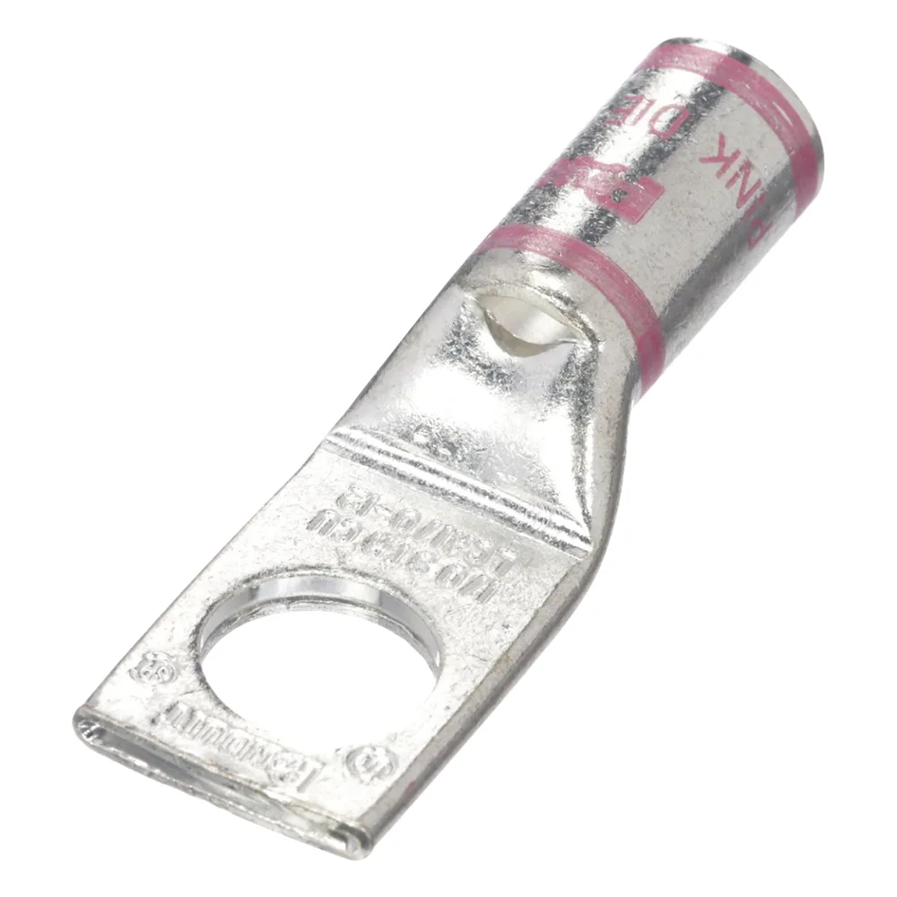 Zapata de compresión LCA1/0-12-X, para cal. 1/0 Awg, Barreno para tornillo prisionero de 1/2, 1 Pz