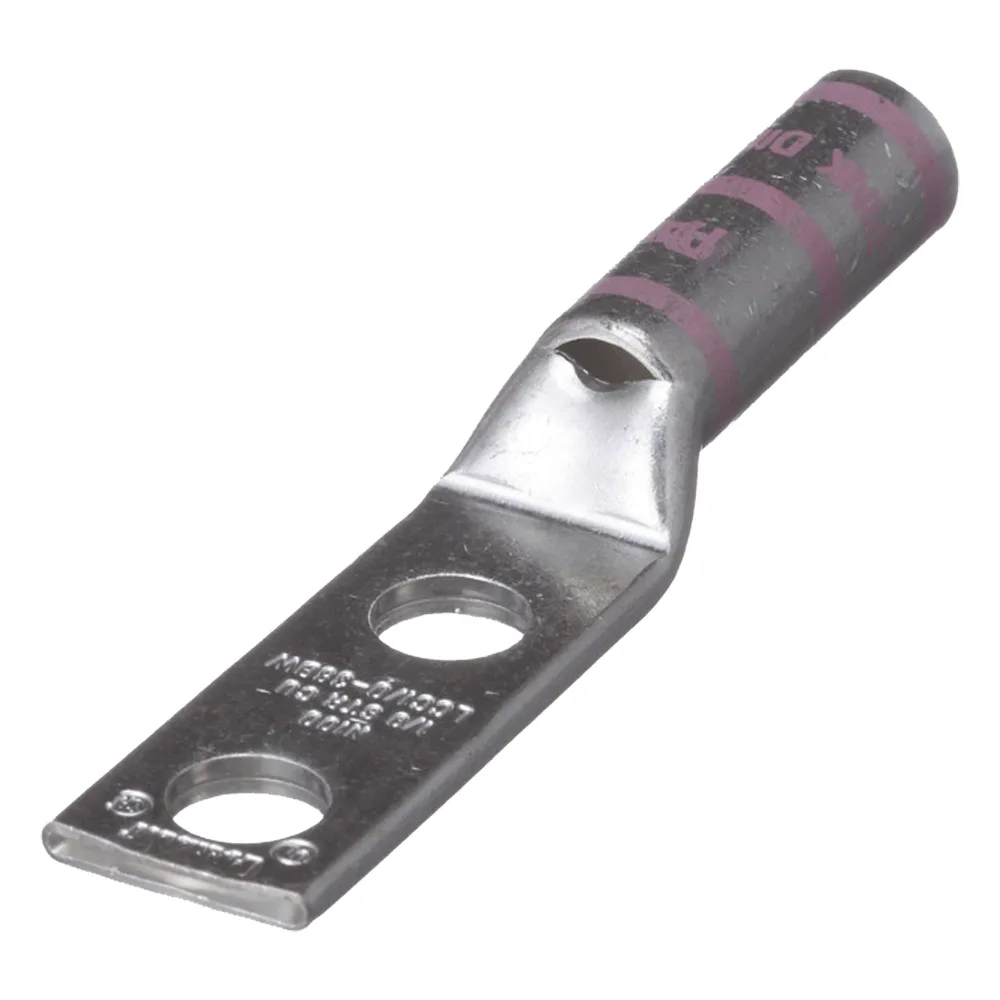 Zapata de compresión LCC1/0-38DW-X para cal. 1/0 Awg, Doble barreno para tornillo prisionero de 3/8, 1 Pz – vista 3
