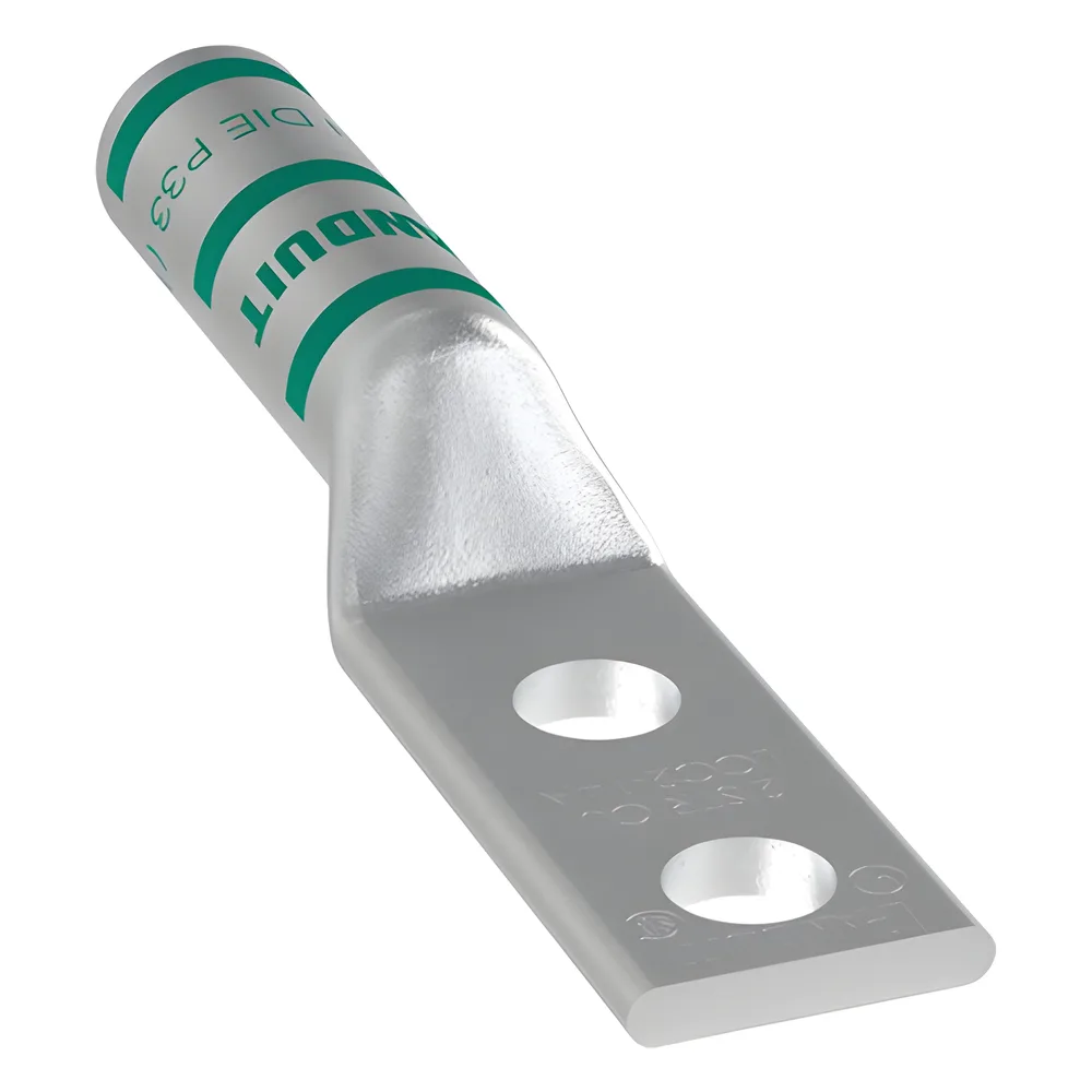 Zapata de compresión LCC2-14A-Q para cal. 2 Awg, Doble barreno para tornillo prisionero de 1/4, Espaciado de orificio 16 mm, 1 Pz – vista 4
