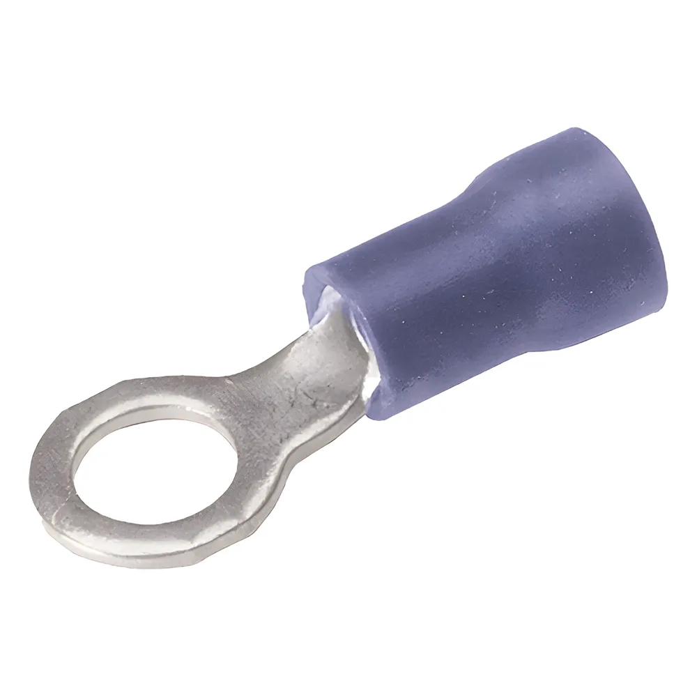 Zapata Terminal de Ojillo  para Tornillo 5/16 in (8 mm) calibre 16-14 AWG con aislamiento de vinilo.