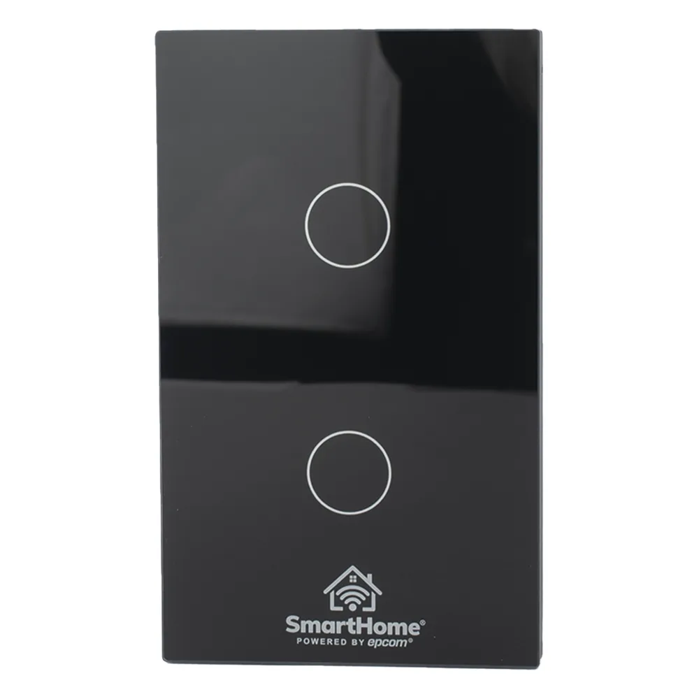 (ZigBee) Apagador switch inalámbrico ZigBee, control de 2 regresos de carga, 110V