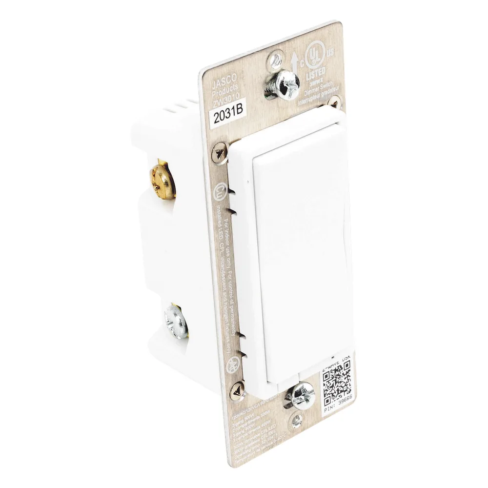 (ZWAVE) Dimmer, señal inalámbrica Z-WAVE, compatible con HUB HC7, C8, panel de alarma L5210, L7000, Total Connect. y Alarm.Com – vista 4