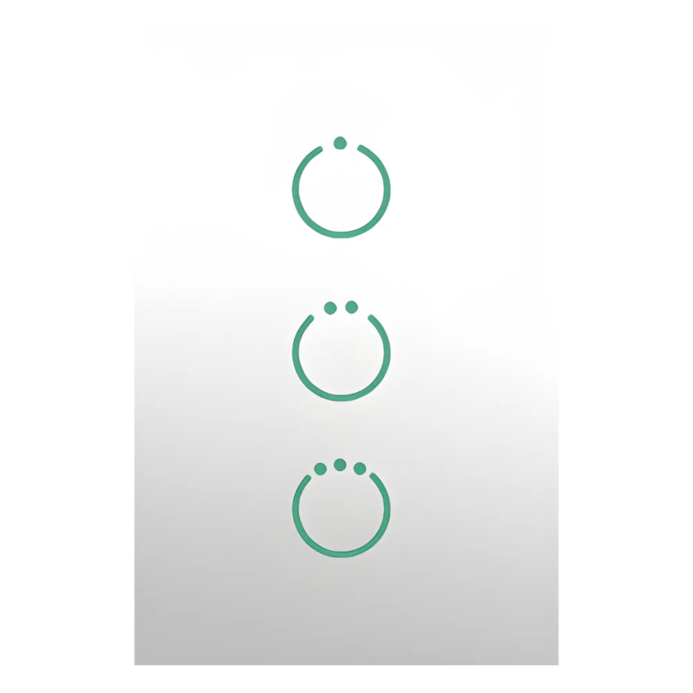 (ZWAVE) Interruptor On/Off panel táctil touch inalámbrico Zwave Plus 3 botones. Compatible con Hubitat HC8, Álula  M2M, otro