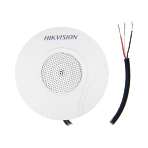 Micrófono Omnidireccional (360°) / Uso en Interior / Preamplificado para CCTV / Cancelación de Ruido Ambiental