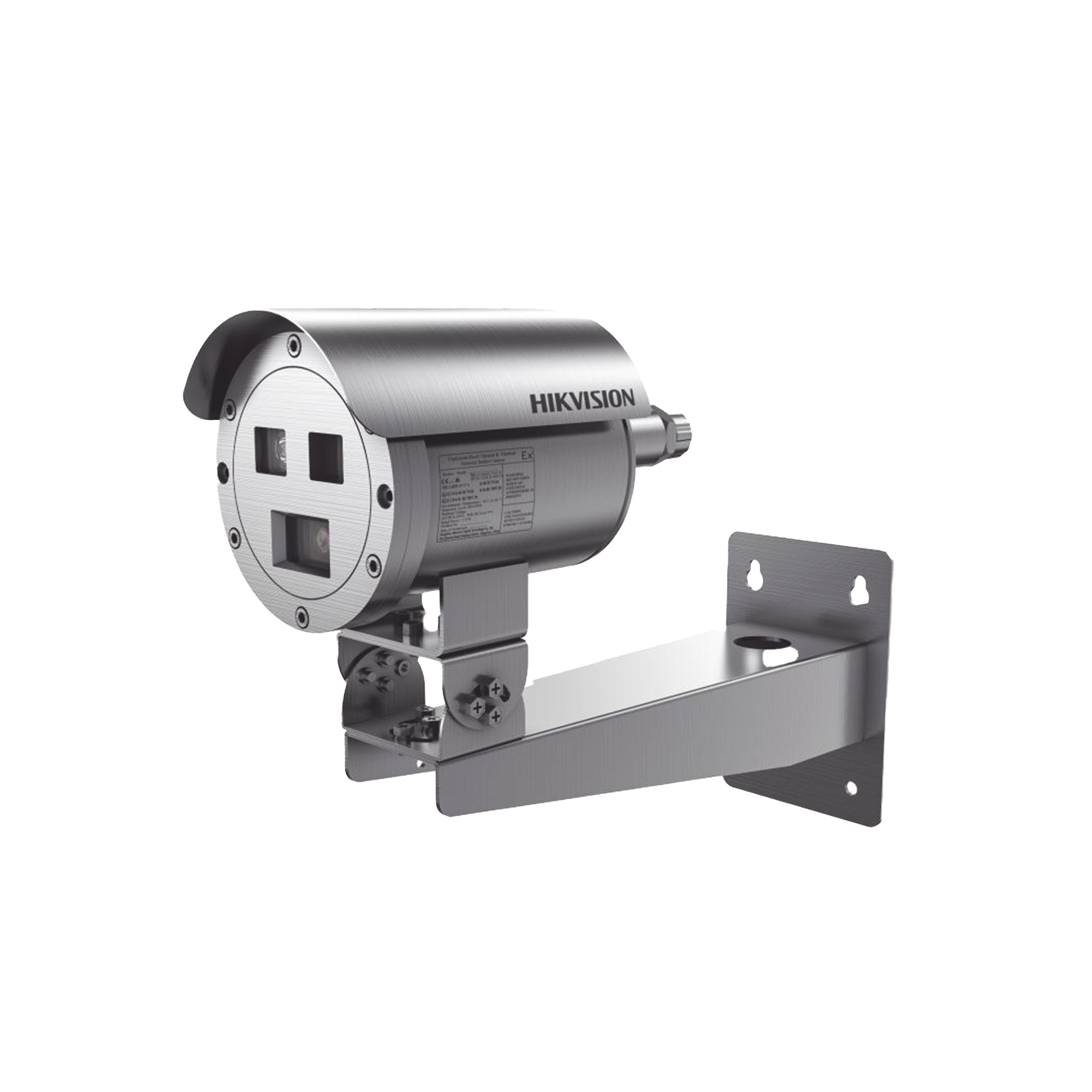 Bala IP Térmica Dual / Termico 9.7 mm (384 X 288) + Óptico 4 mm (4 MP) / Termométrica / Detección de Temperatura / IP68 / 30 mts IR / Antiexplosión / Anticorrosión