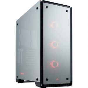 Gabinete CORSAIR Crystal Series 570X Torre Media ATX RGB, Midi-Tower, PC, ATX, Micro-ATX, Mini-ITX, Negro