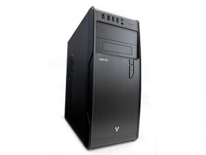 Gabinete VORAGO GAB-100, ATX, Media torre, ATX, Micro-ATX, Mini-ITX, Negro, 500 W