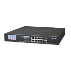 Switch No Adminsitrable PoE+ distancia 250 metros 8 puertos PoE Gigabit + 2 gigabit