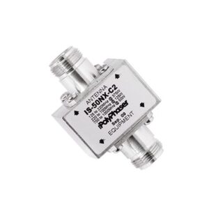 Protector Coaxial RF de CD Para 125 – 1000 MHz Con Ceja lateral y Conectores N Hembra en Ambos Lados, 50 Ω