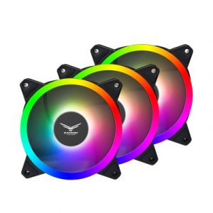 Kit 3 Ventiladores ARGB ORPHEUS C/Control NA-0617  Naceb