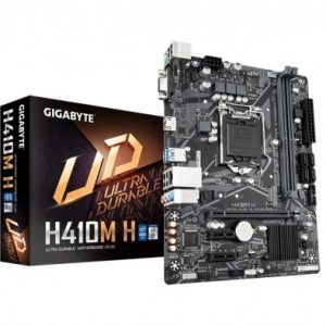 Motherboard GIGABYTE H410M H, DDR4, Intel, LGA 1200, Micro ATX