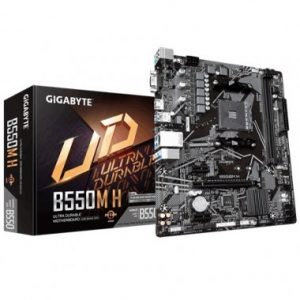 Motherboard GIGABYTE B550M H, DDR4, AMD, Socket AM4, Micro ATX
