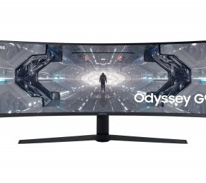 Monitor Gaming SAMSUNG LC49G95TSSLXZX, 49 pulgadas, 5120 x 1440 Pixeles, Curva revolucionaria 1000R; Tecnología RapidCurve de 240 Hz; Diseño Infinity Core