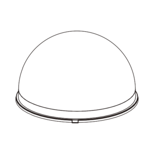 Cubierta frontal para camaras tipo Fish eye.